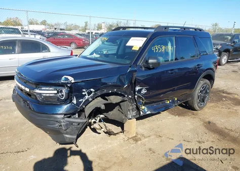 2023 Ford Bronco Sport Outer Banks z USA, uszkodzony, nr VIN 3FMCR9C65PRD64394